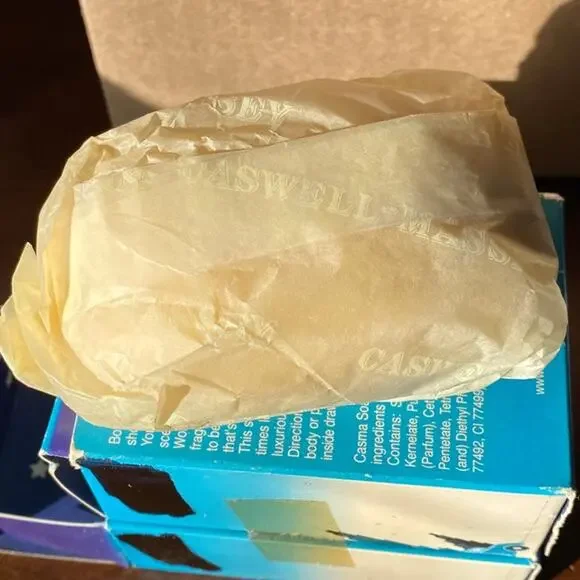 Vintage Caswell Massey Casma Luxury Bath Soap New Open Box 2 Sealed Cakes Bars - Picture 10 of 10